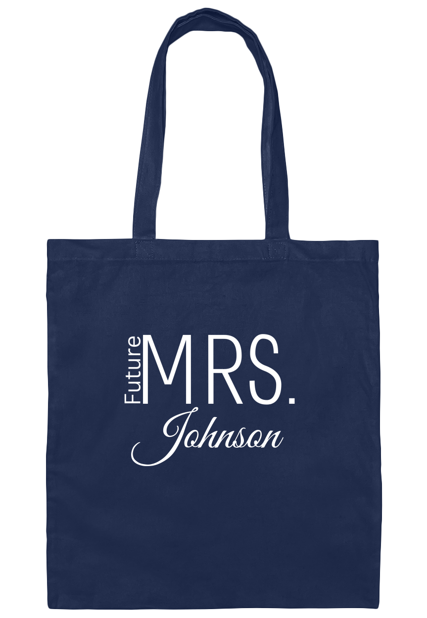 Personalize Mrs. Future Canvas Tote Bag
