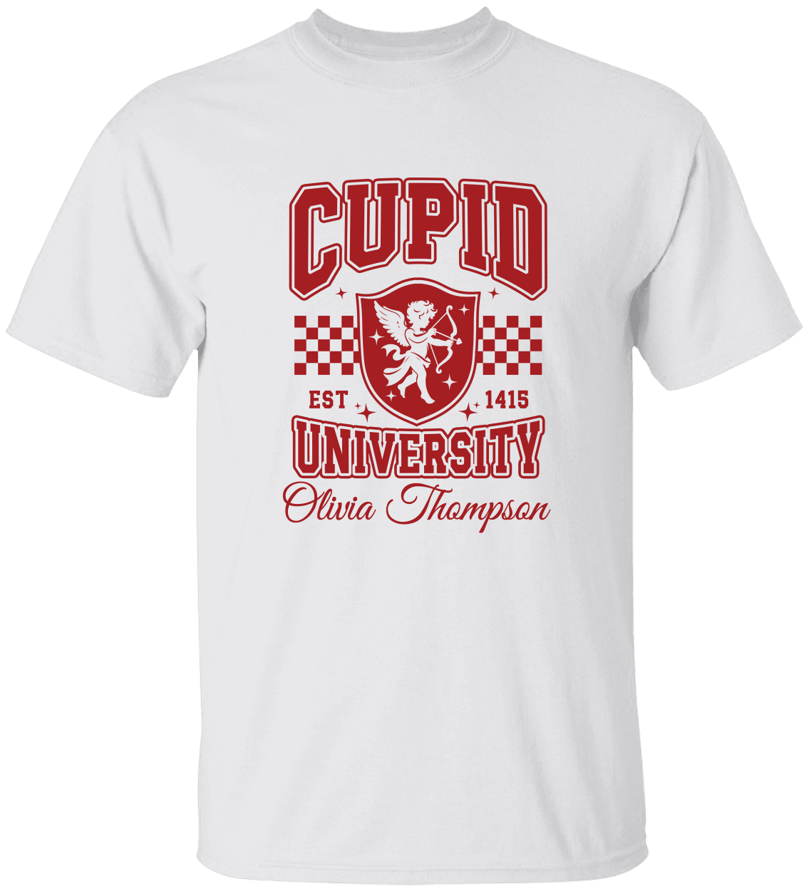 Personalized Cupid University T-Shirt & Sweatshirt