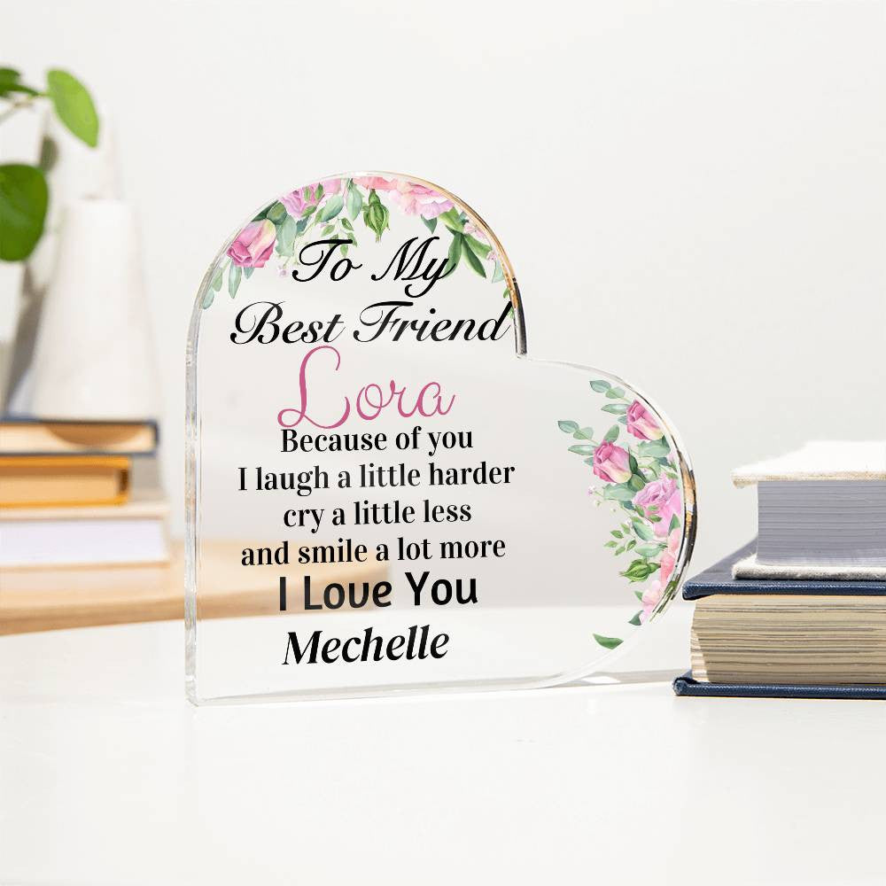 Personalized Acrylic Heart Plaque