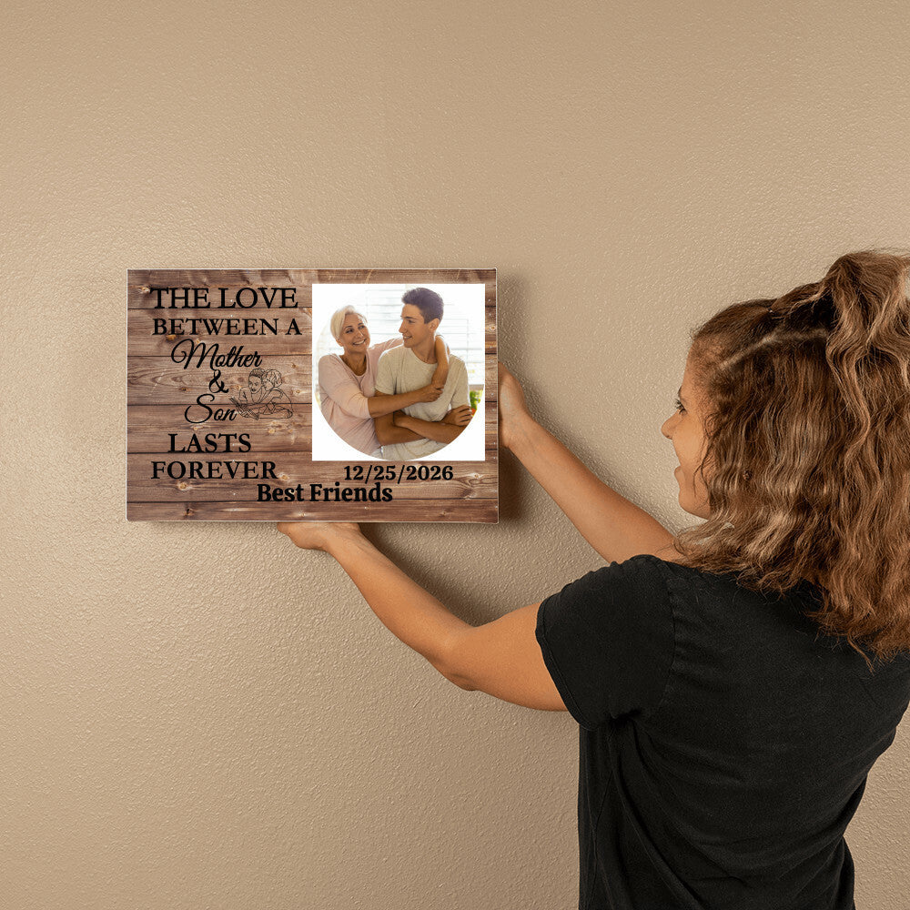 Personalized Mother & Son Gallery Wrapped Canvas