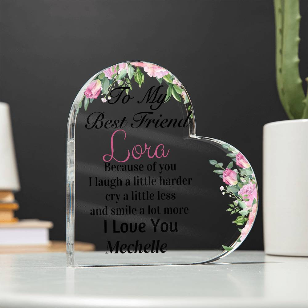 Personalized Acrylic Heart Plaque