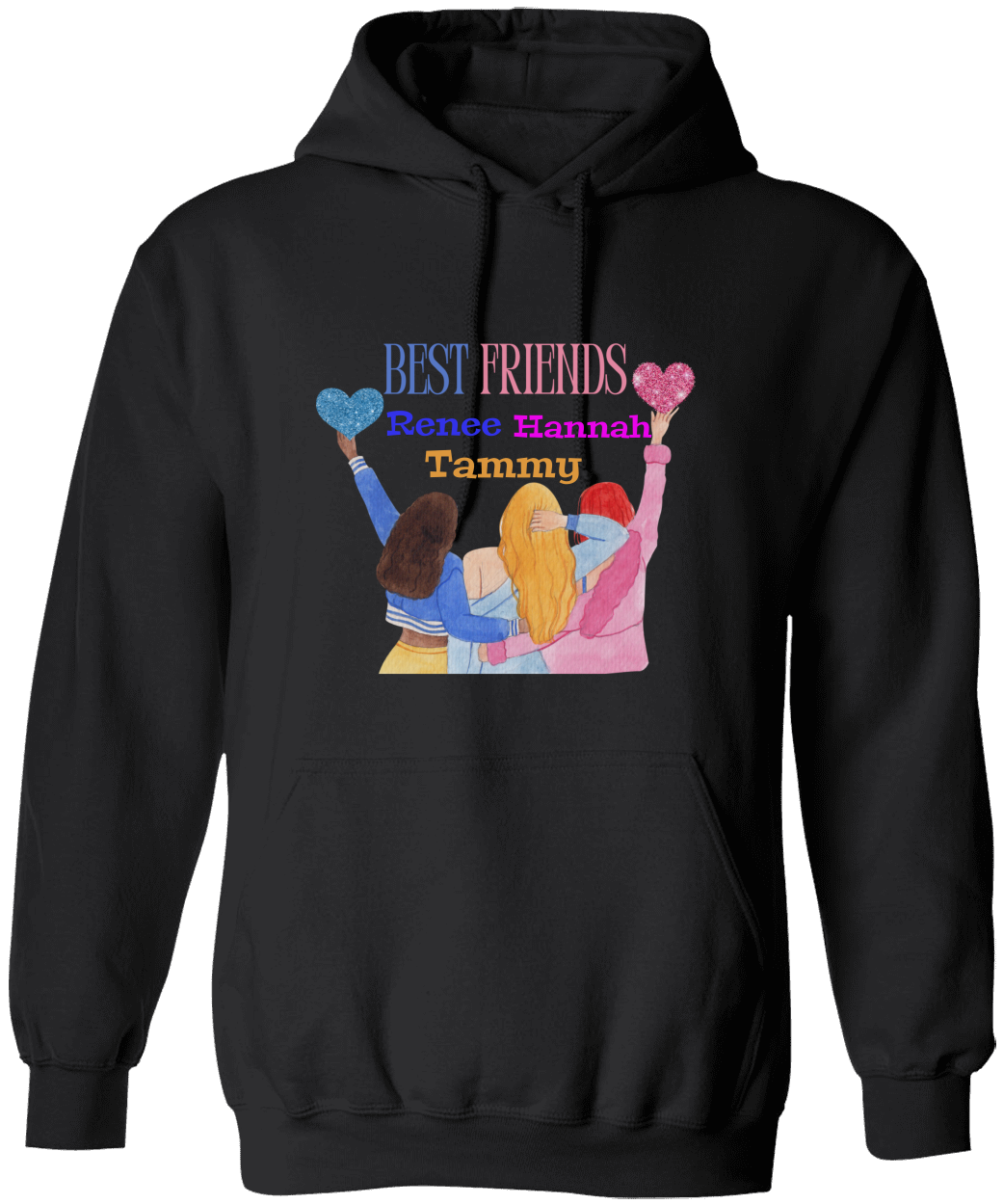 Personalize Best Friend Unisex Hoodie