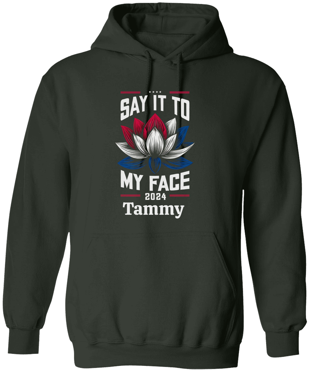 Personalize Unisex Say It To My Face Hoodie
