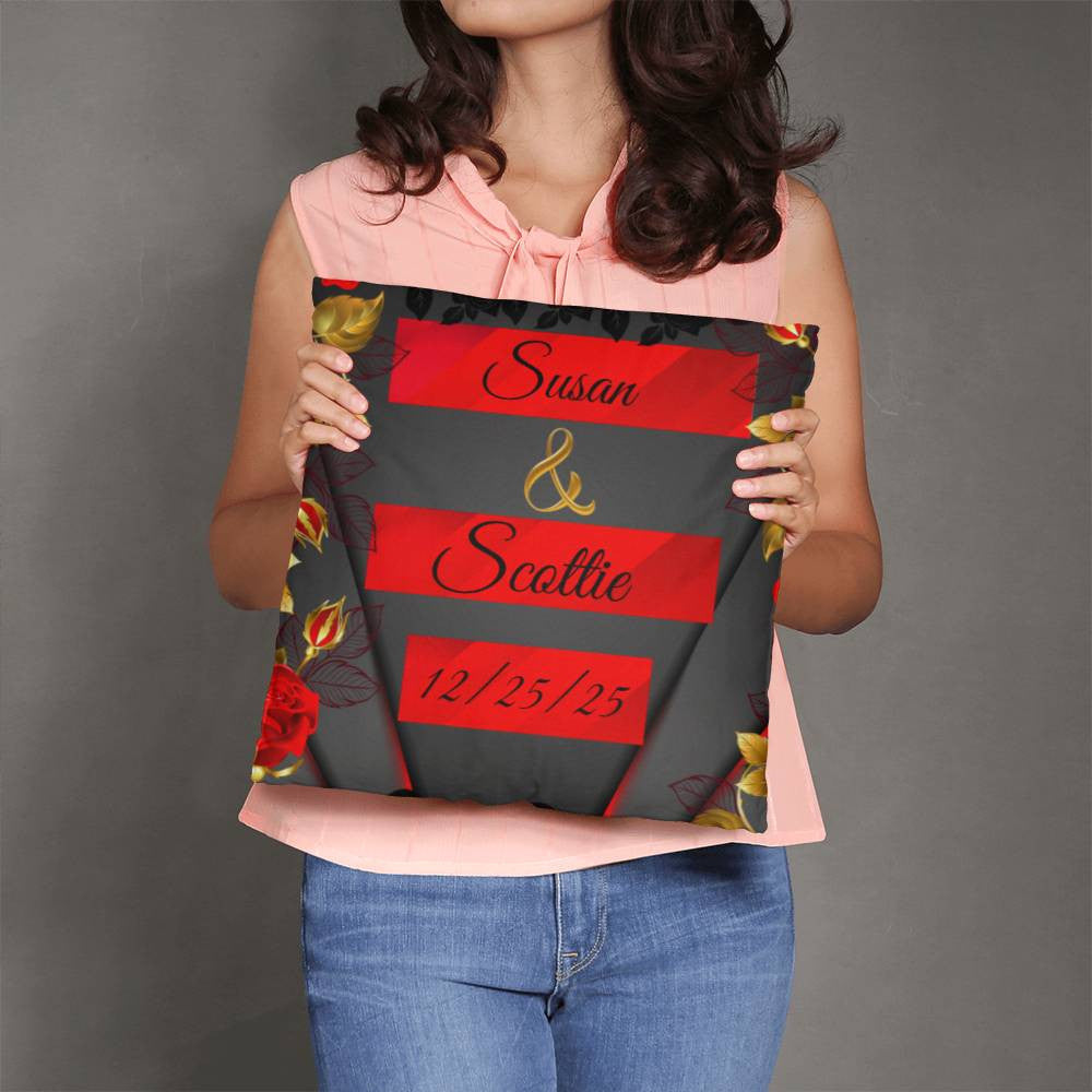 Personalize Couples Classic Pillow