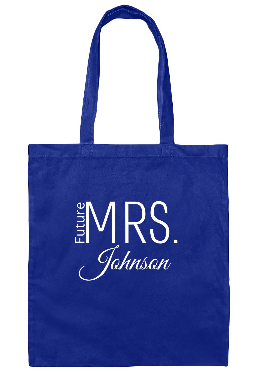 Personalize Mrs. Future Canvas Tote Bag