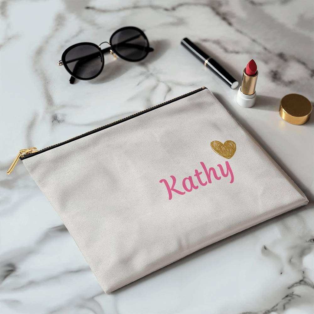 Personalized Bridesmaid Cosmetic Bag Large