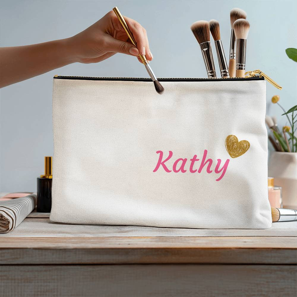 Personalized Bridesmaid Cosmetic Bag Large