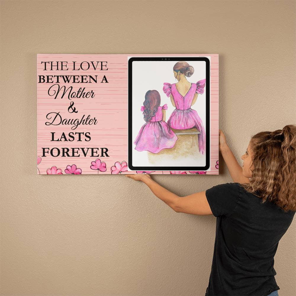 Personalized Mother and Daughter Wrapped Canvas