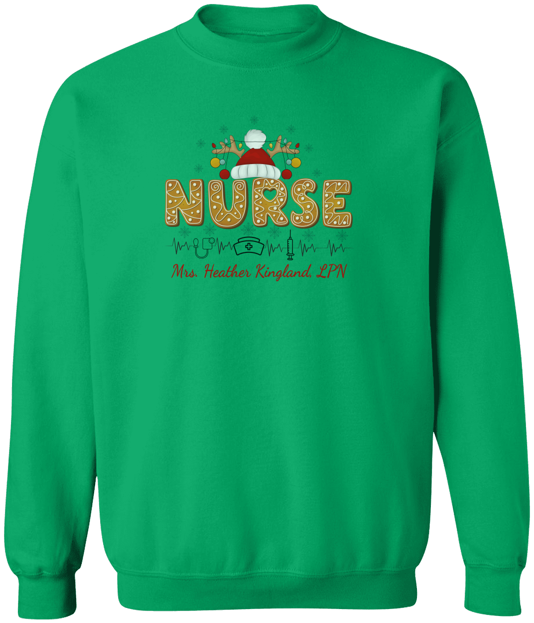 Christmas Personalize Nurse Sweatshirt, Hoodie