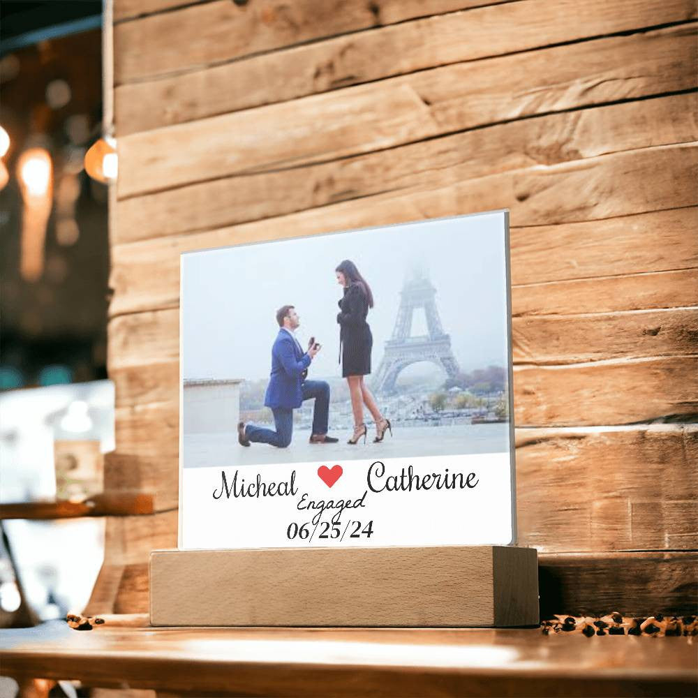 Personalized Couples Acrylic Square Plaque