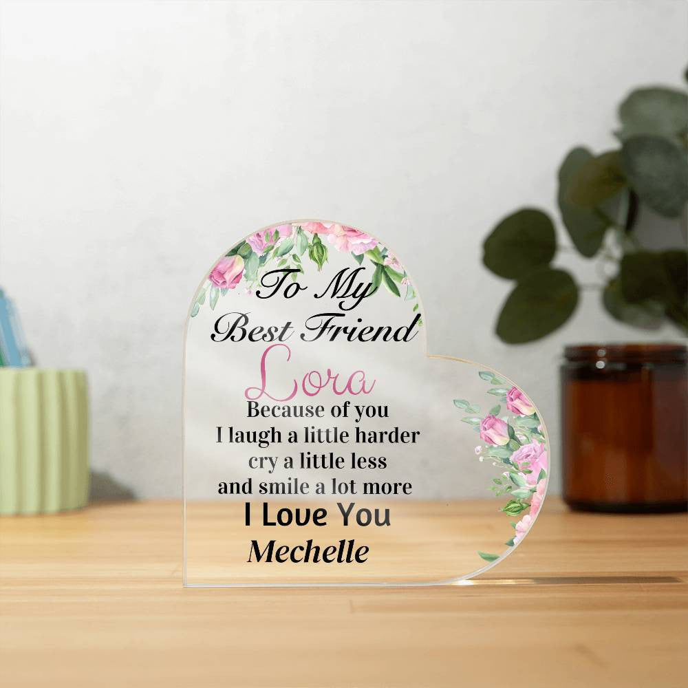 Personalized Acrylic Heart Plaque