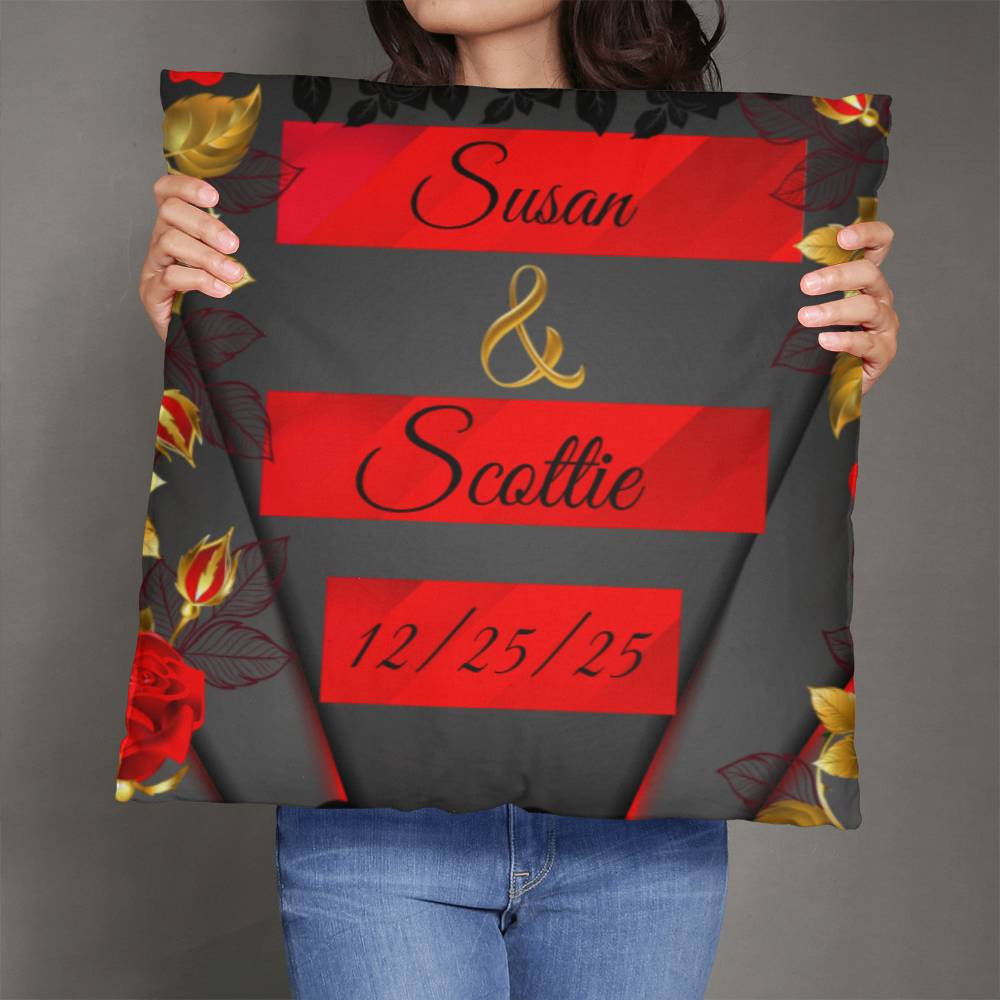 Personalize Couples Classic Pillow