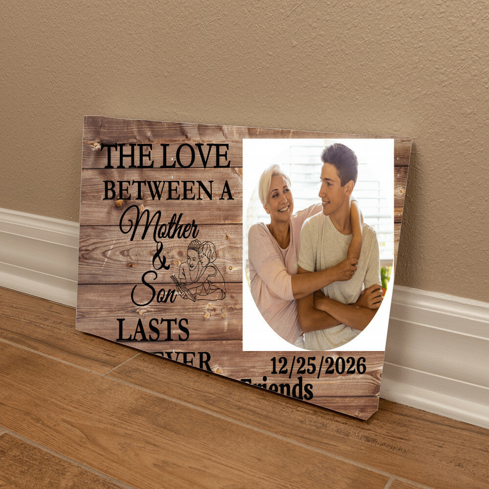 Personalized Mother & Son Gallery Wrapped Canvas