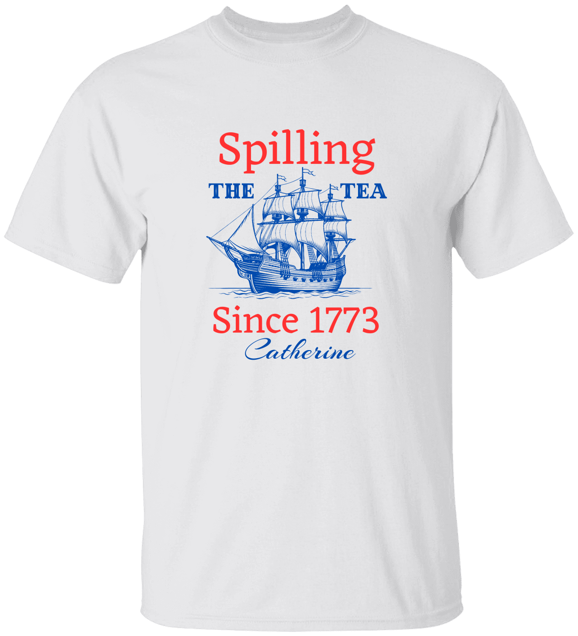 Personalized Spilling The Tea Unisex T-Shirt