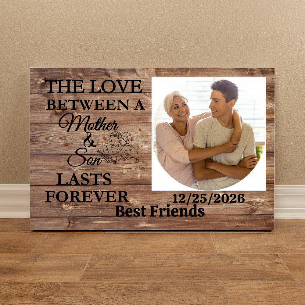 Personalized Mother & Son Gallery Wrapped Canvas