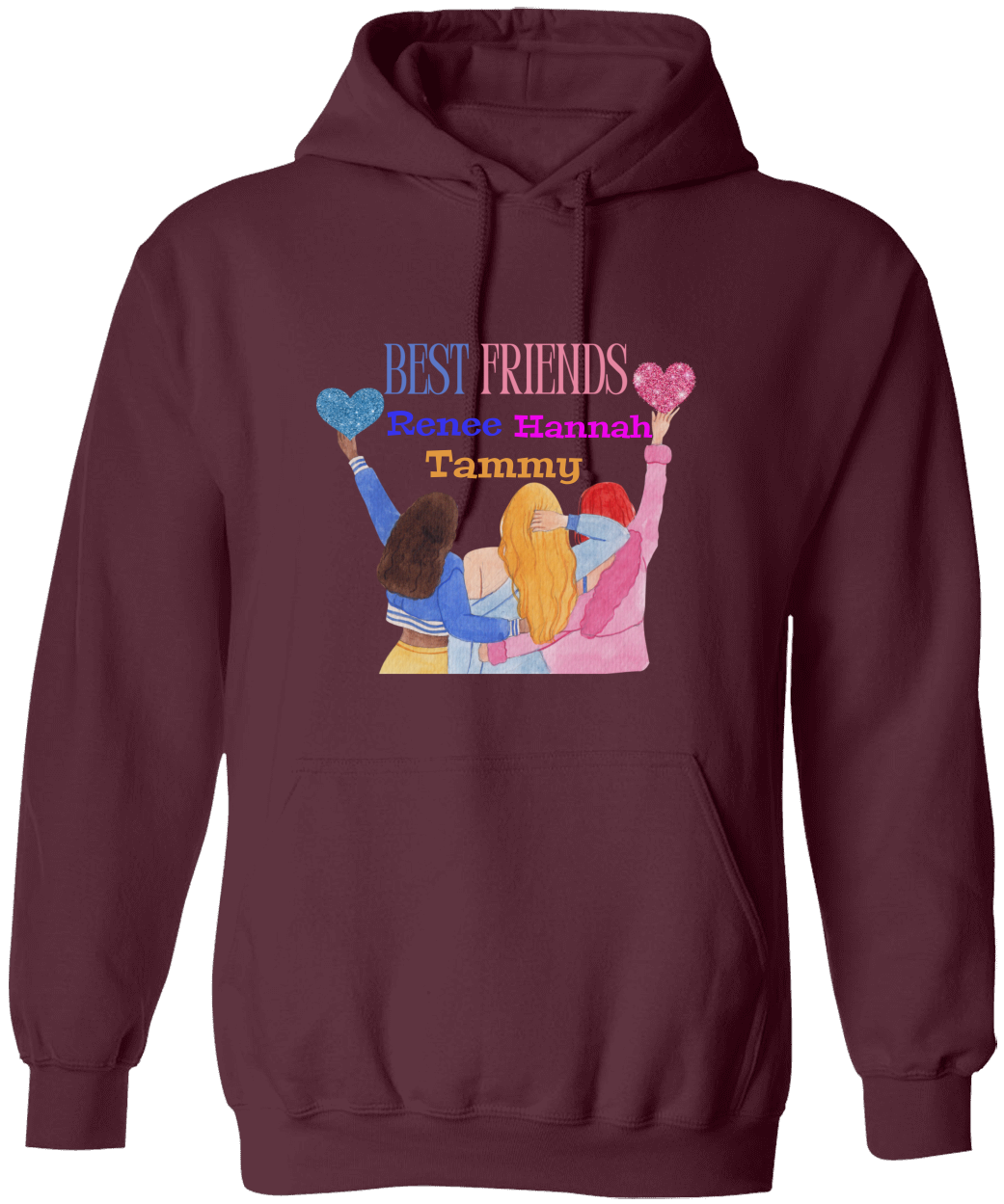 Personalize Best Friend Unisex Hoodie