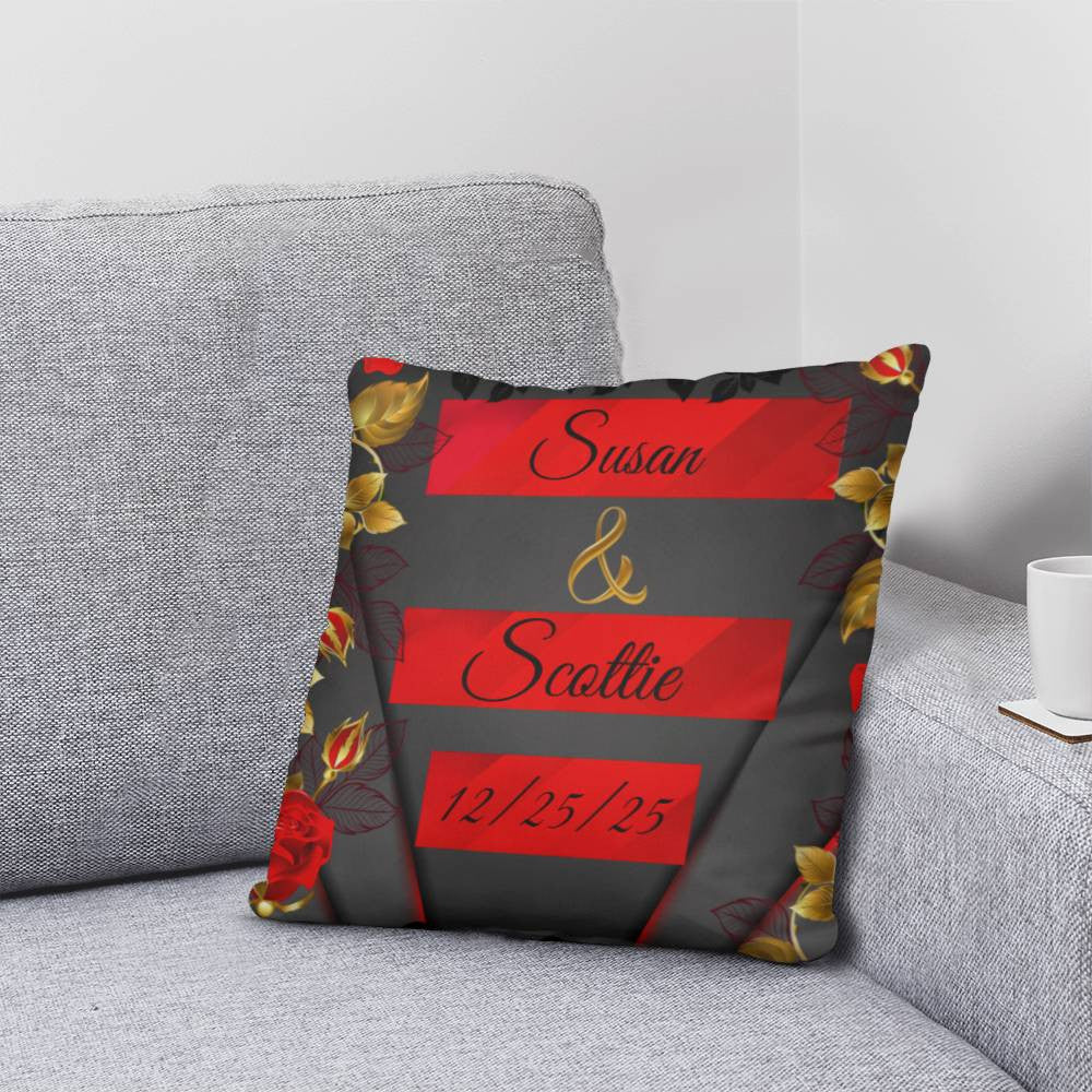 Personalize Couples Classic Pillow