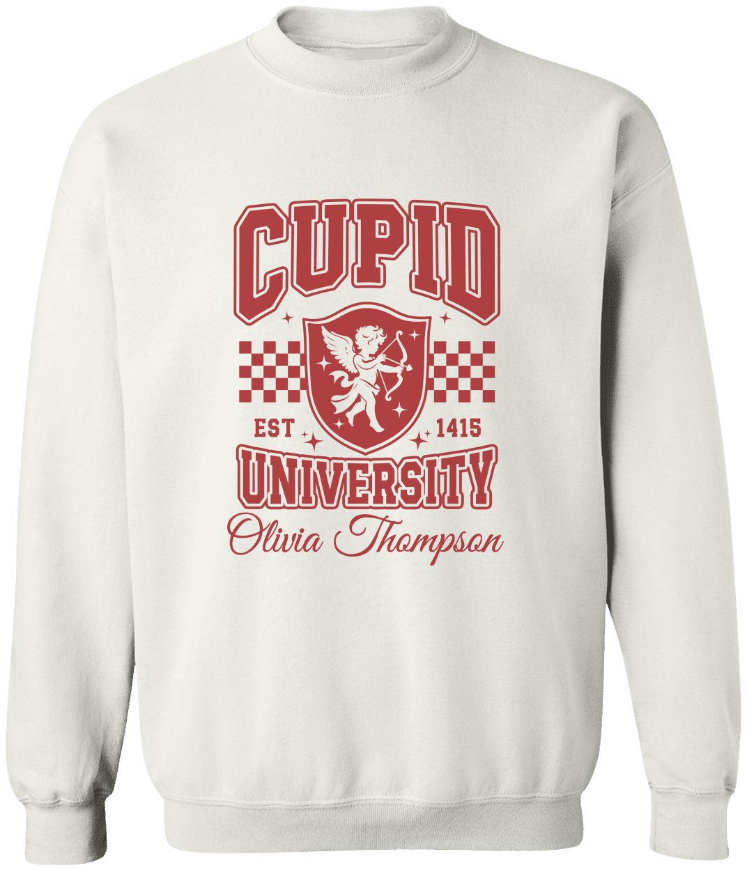 Personalized Cupid University T-Shirt & Sweatshirt
