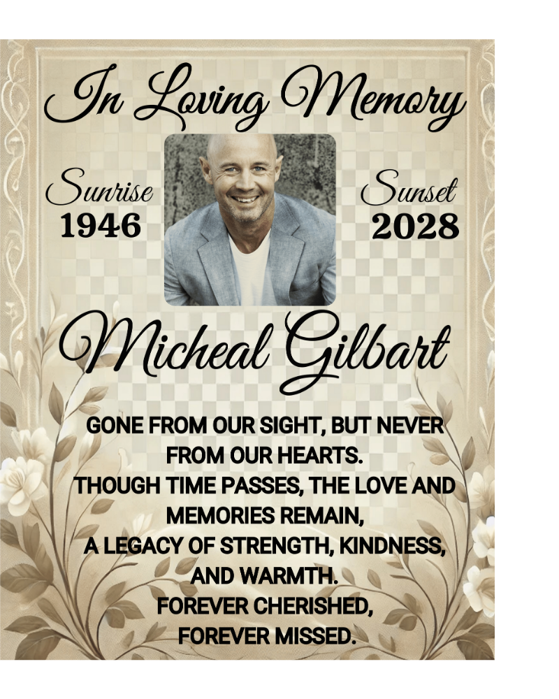 Personalized Memorial Blanket (3) Types