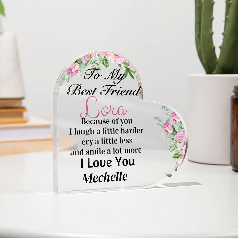 Personalized Acrylic Heart Plaque