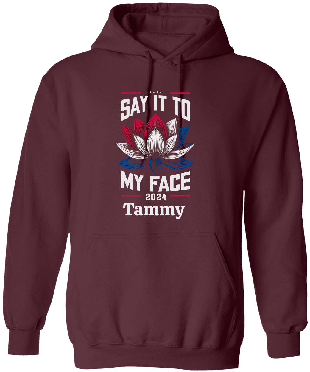 Personalize Unisex Say It To My Face Hoodie