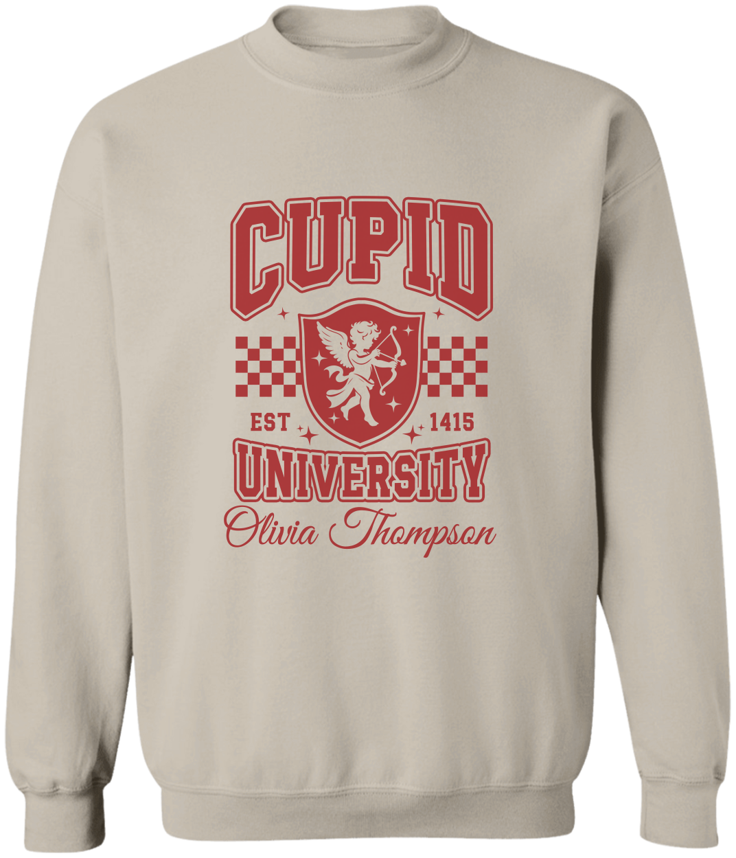 Personalized Cupid University T-Shirt & Sweatshirt
