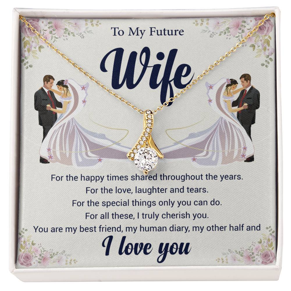 To My Future Wife Love Knot Necklace