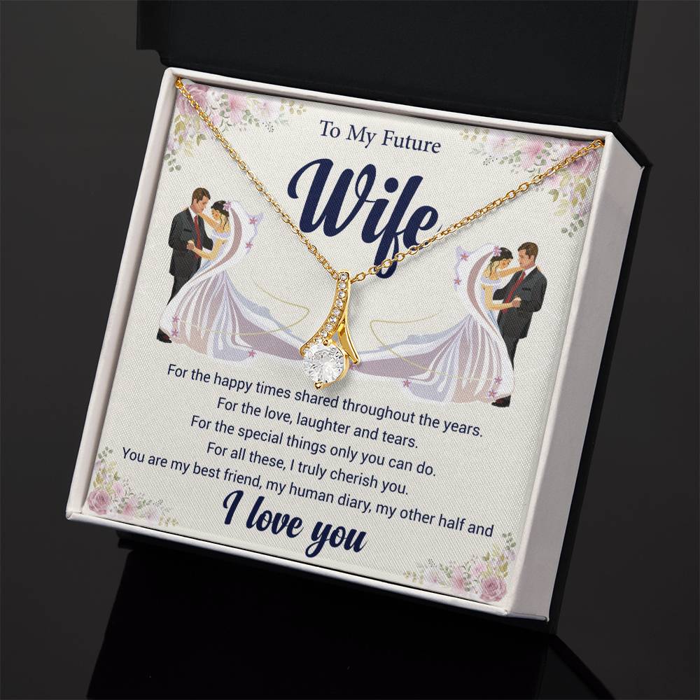 To My Future Wife Love Knot Necklace