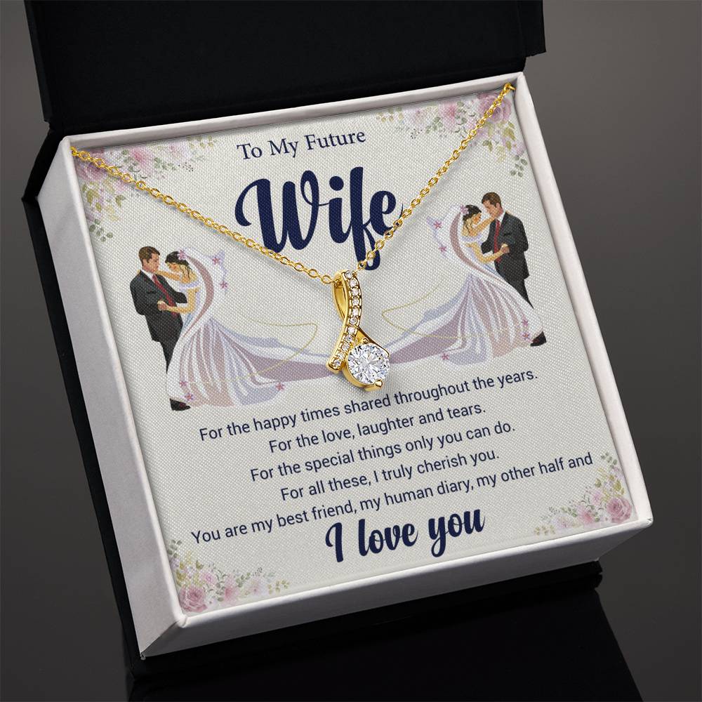 To My Future Wife Love Knot Necklace
