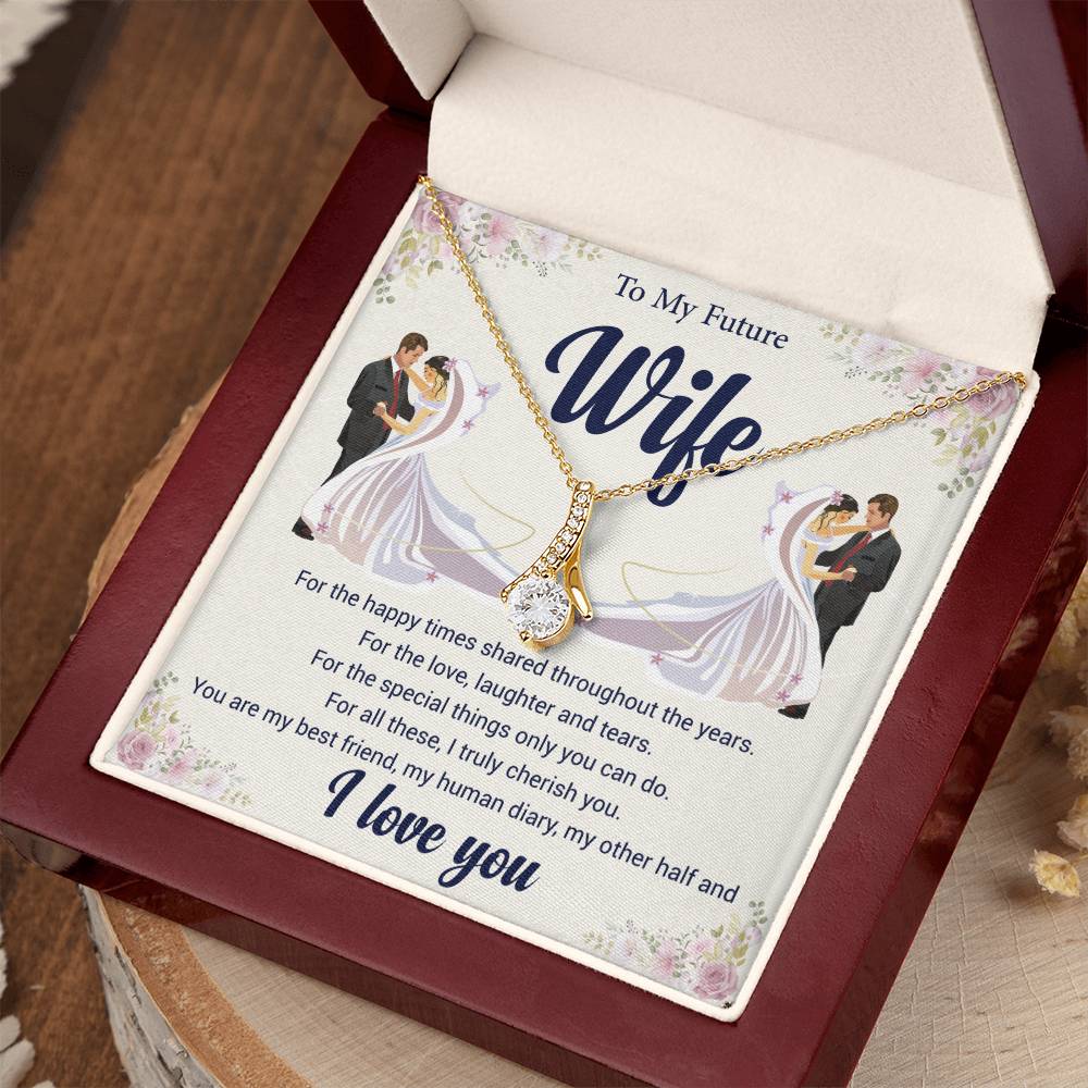 To My Future Wife Love Knot Necklace