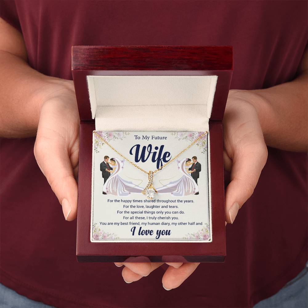 To My Future Wife Love Knot Necklace