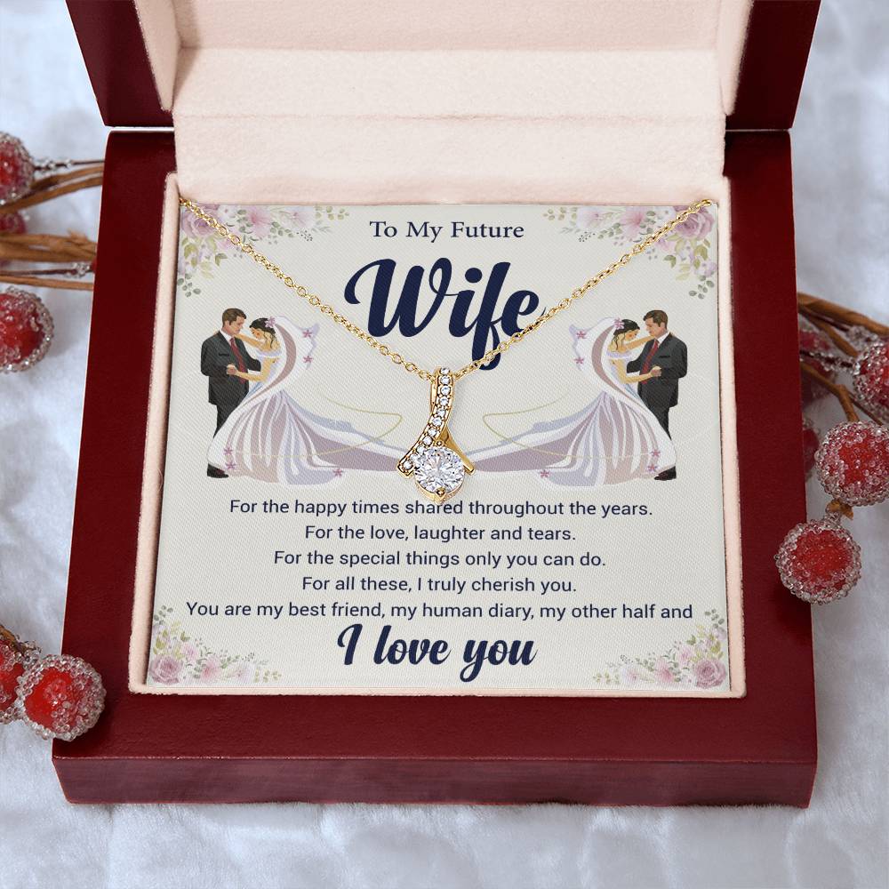 To My Future Wife Love Knot Necklace