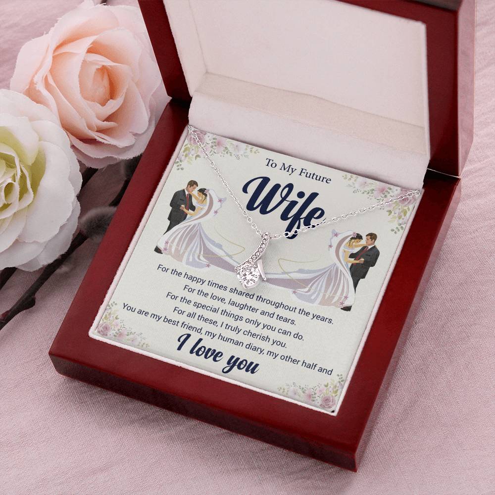 To My Future Wife Love Knot Necklace