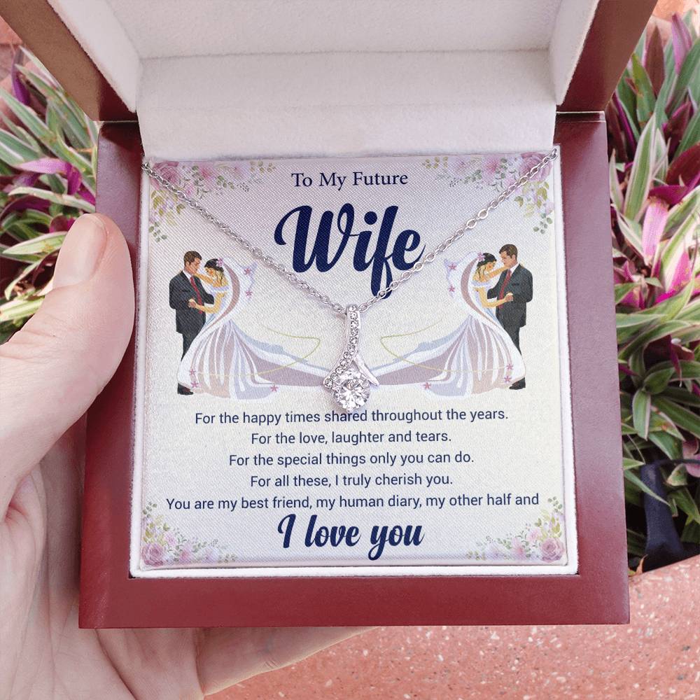 To My Future Wife Love Knot Necklace
