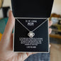 To My Loving Mom | I Love You - Love Knot Necklace