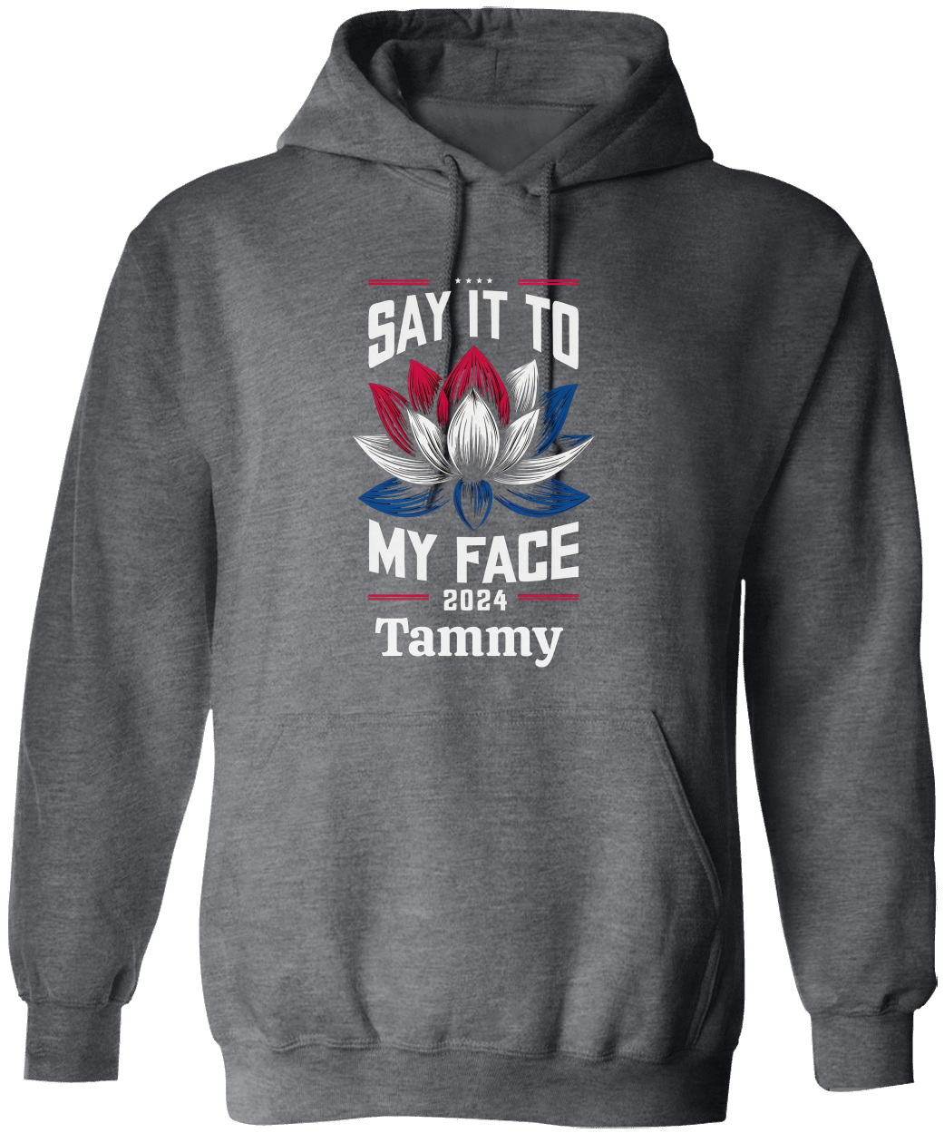 Personalize Unisex Say It To My Face Hoodie