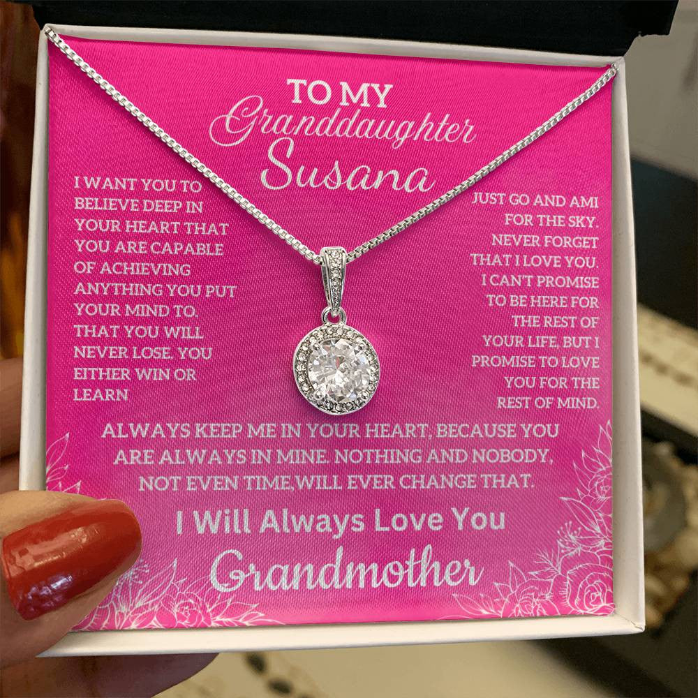 To My Granddaughter Eternal Hope Necklace