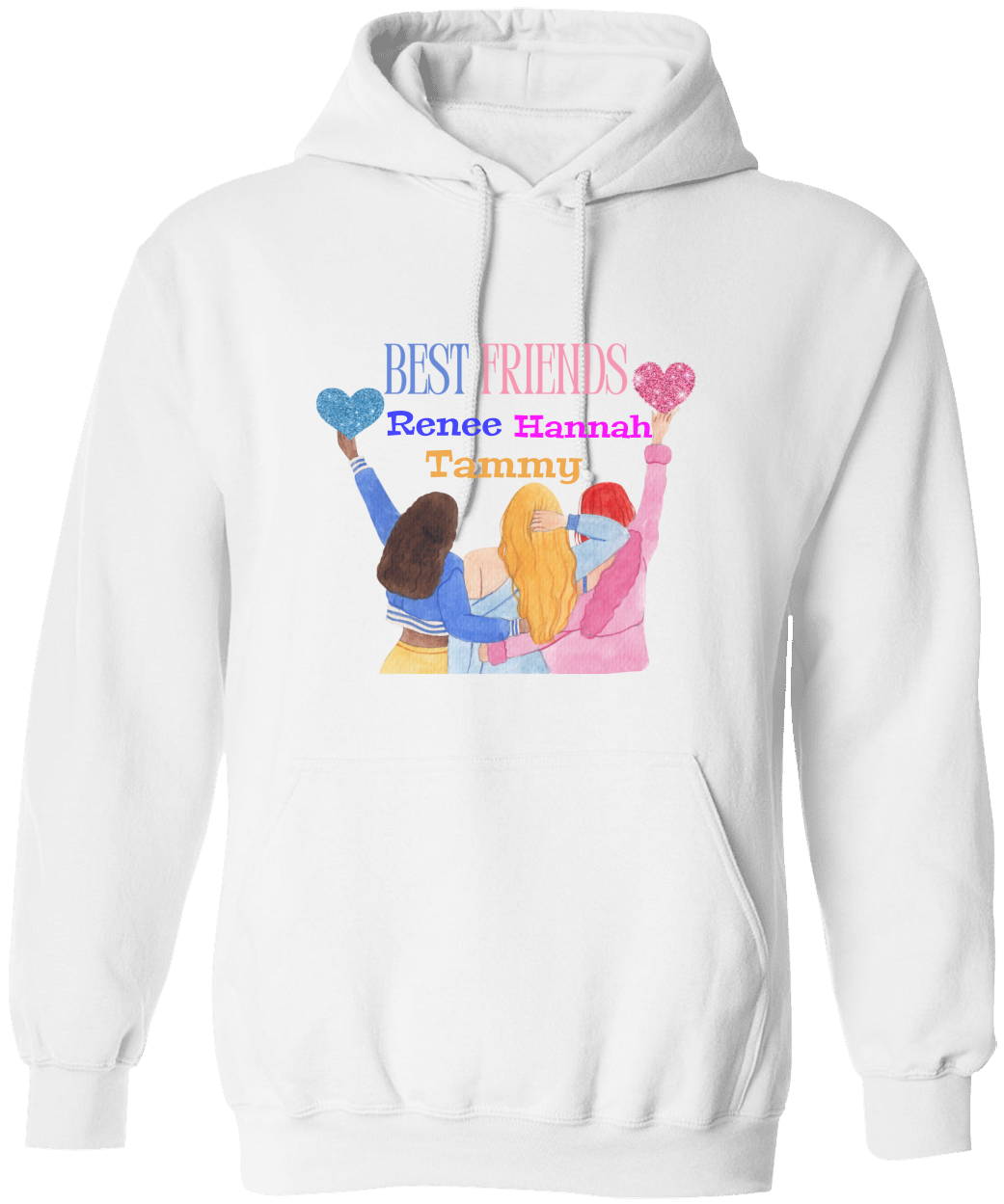 Personalize Best Friend Unisex Hoodie