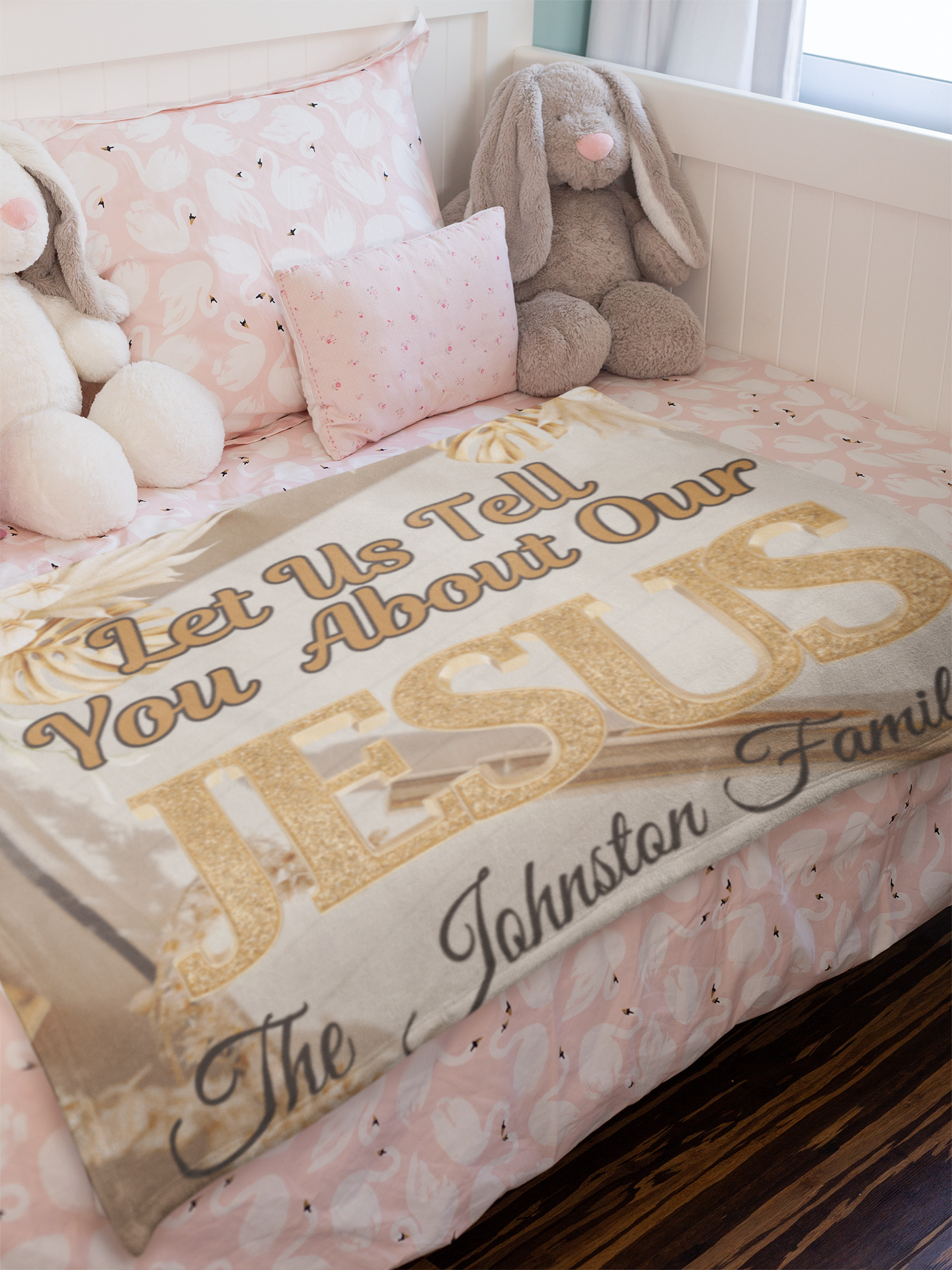 Personalized Let Us Tell You About Our Jesus Blanket (3 sizes)