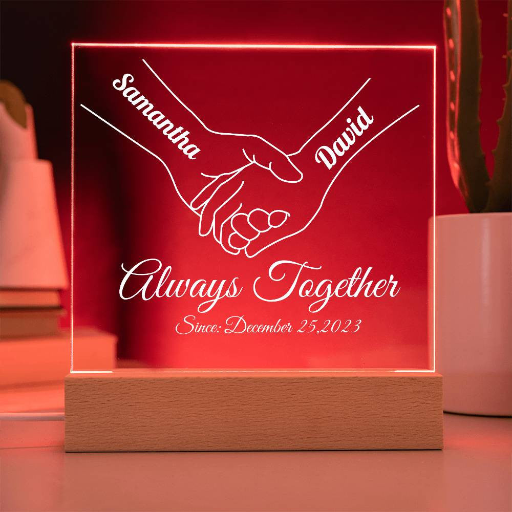 Personalized Couple Acrylic Square Plaque