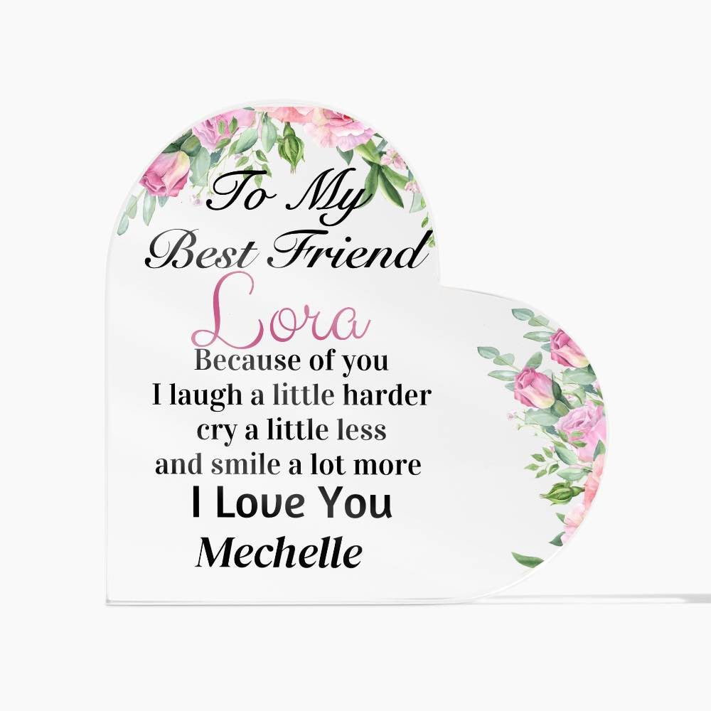 Personalized Acrylic Heart Plaque