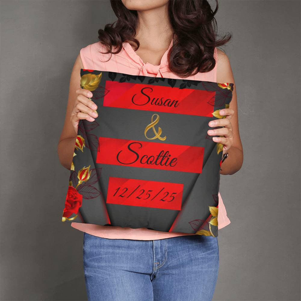 Personalize Couples Classic Pillow