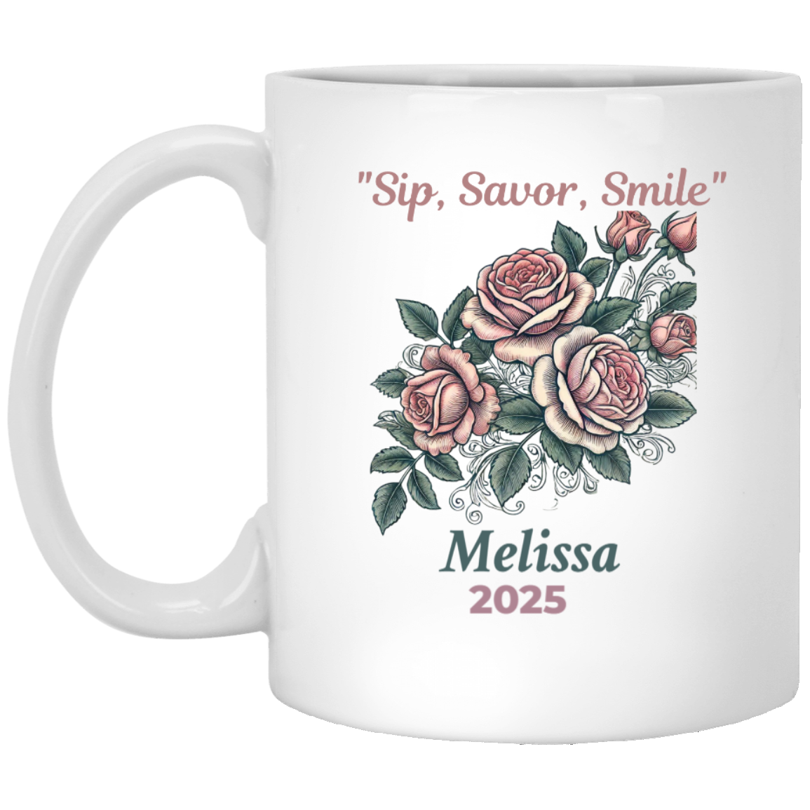 Personalized Rose 11oz. & 15oz Mug