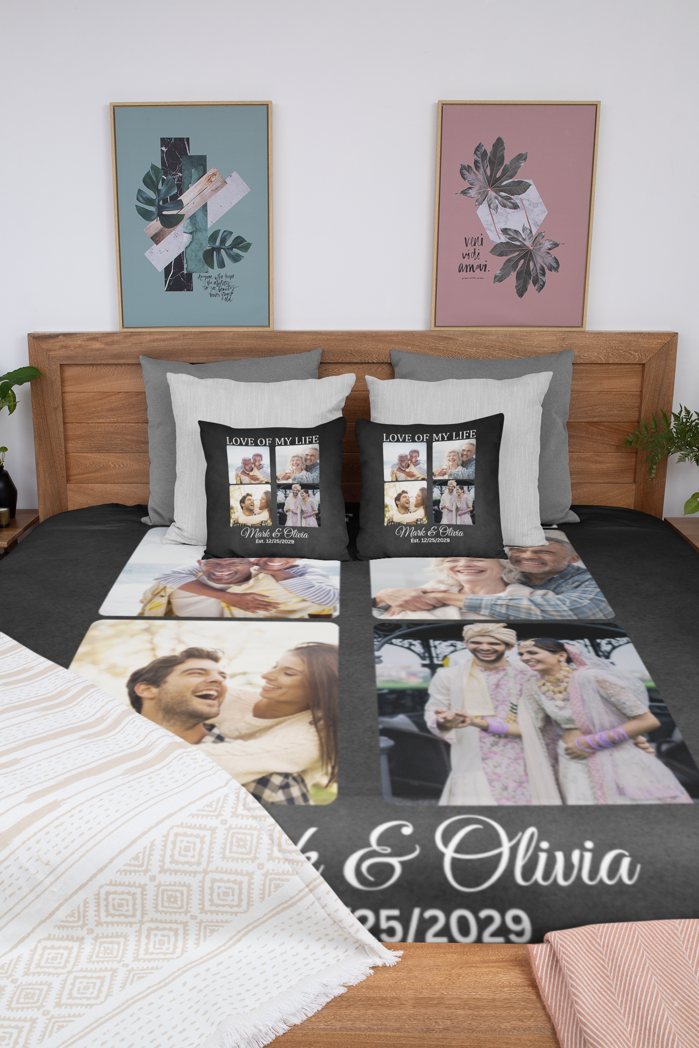 Personalize Couple /Friends Blanket (3)sizes