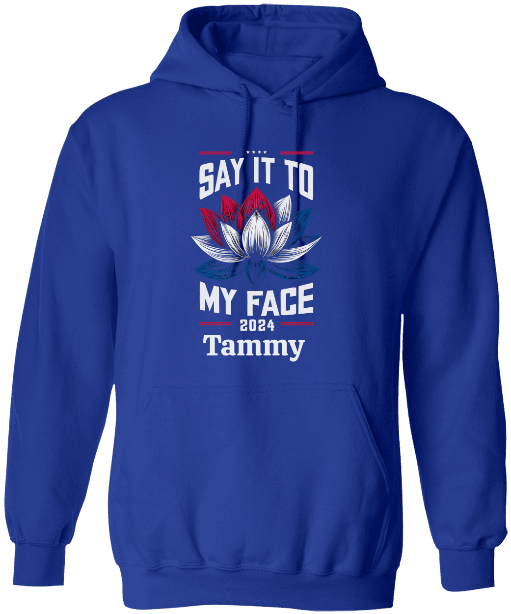 Personalize Unisex Say It To My Face Hoodie