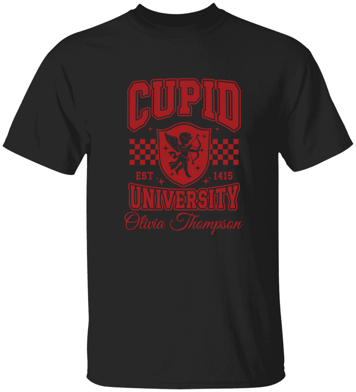 Personalized Cupid University T-Shirt & Sweatshirt