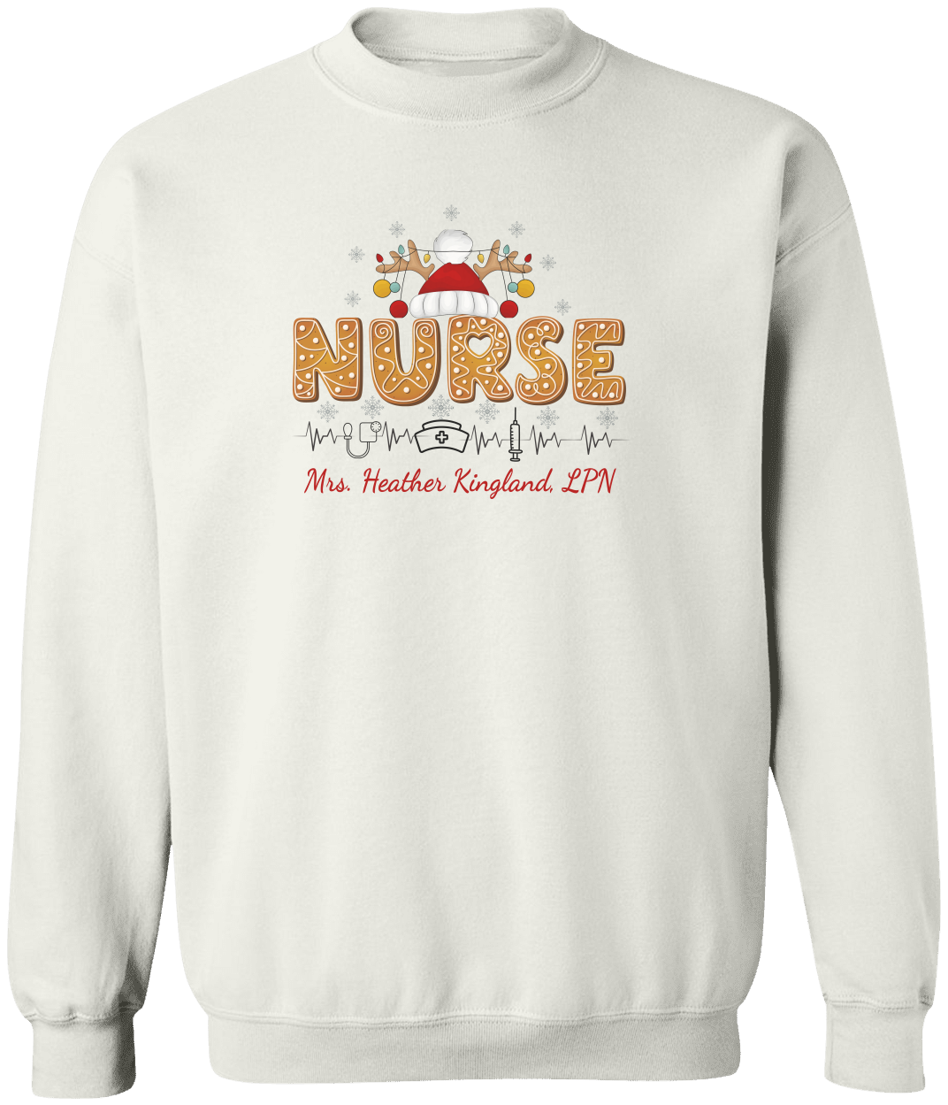 Christmas Personalize Nurse Sweatshirt, Hoodie