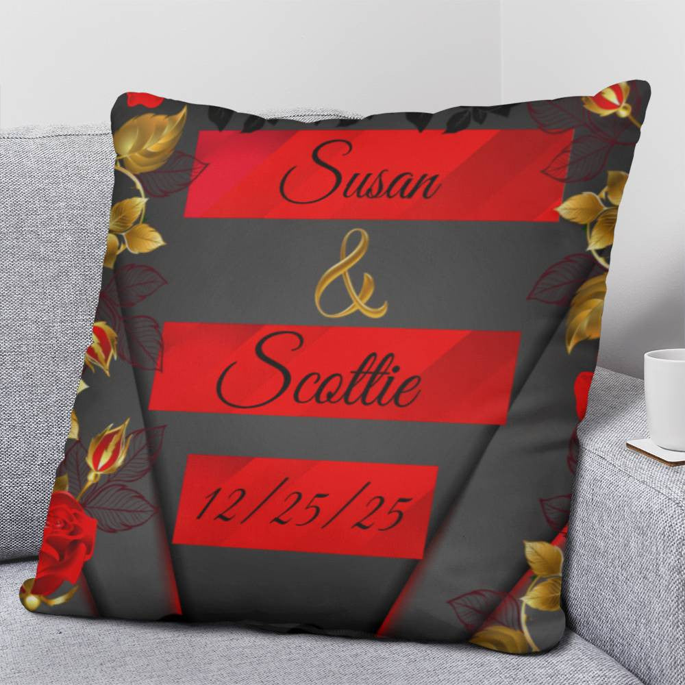 Personalize Couples Classic Pillow