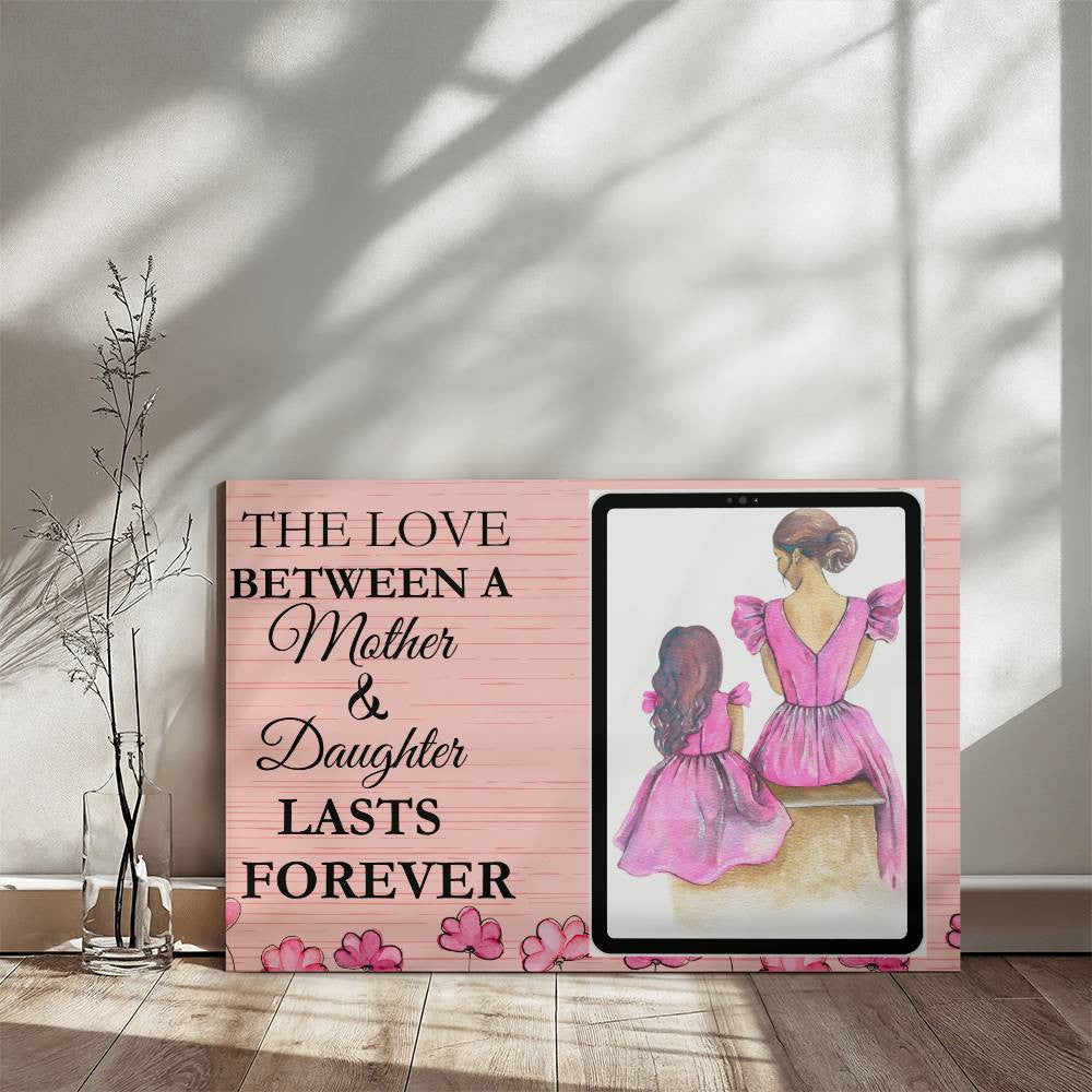Personalized Mother and Daughter Wrapped Canvas