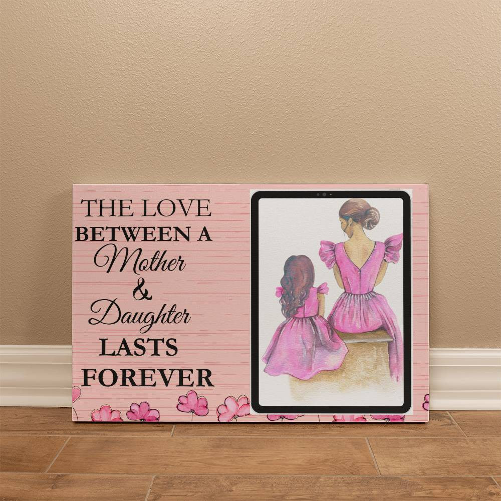 Personalized Mother and Daughter Wrapped Canvas